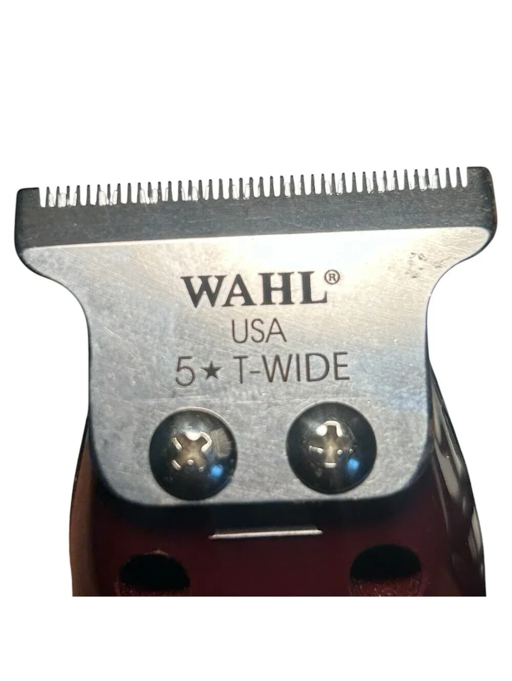 Wahl Professional 8081 5 Star Series Corded Detailer Trimmer Burgandy - New!